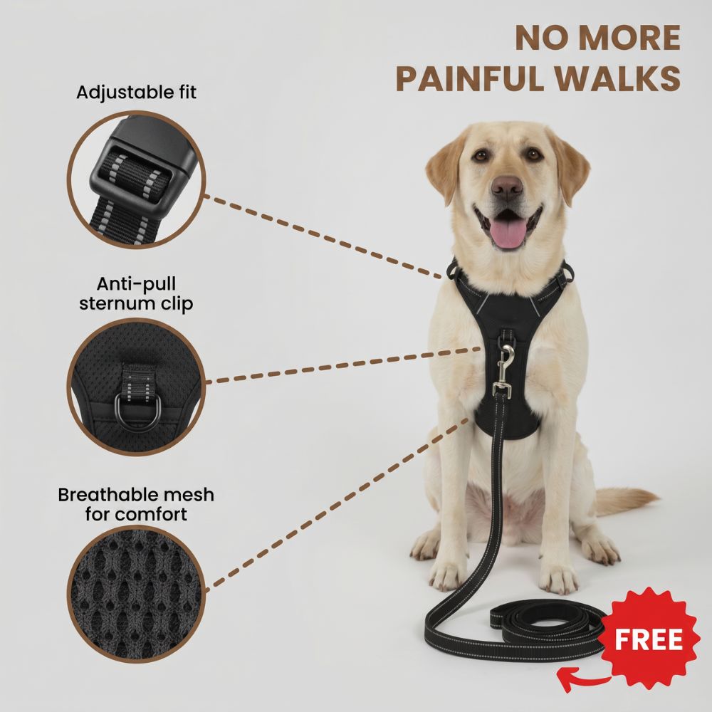 PLATTYPAWS ANTI-PULL HARNESS