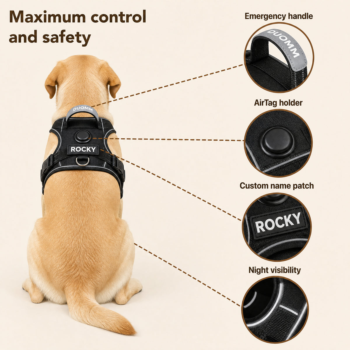 PLATTYPAWS NO-PULL HARNESS